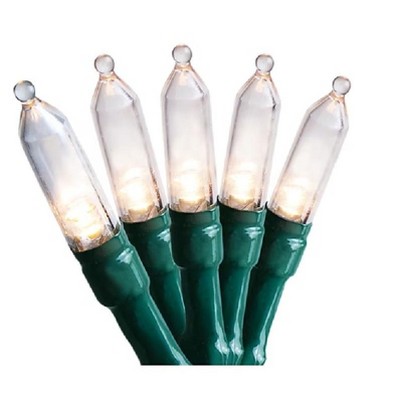 GE StayBright 500 LED Microbright String Lights Warm White Green Wire