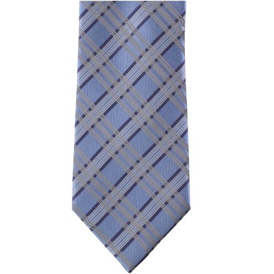 Kenneth Cole Mens Plaid Silk Self-tied Necktie