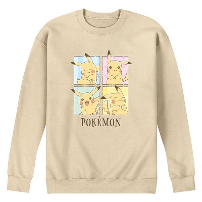 Men's - Pokémon - Pikachu Cafe Grid Graphic Fleece Sweatshirt