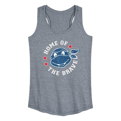 Women's - Teenage Mutant Ninja Turtles - Born Raised USA Graphic Racerback Tank