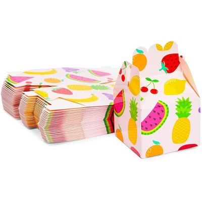 Sparkle and Bash 36 Pack Twotti Frutti Paper Treat Boxes Gift Box for 2nd Birthday Party Favors, 3.5 x 2.75 in