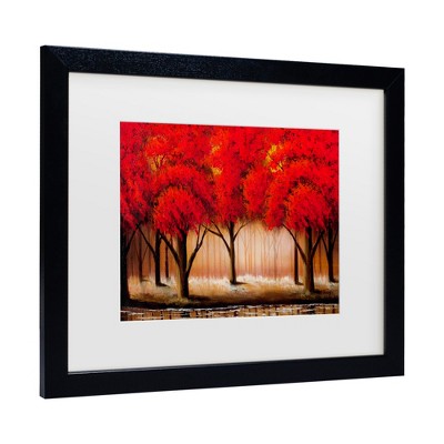 Trademark Fine Art - Masters Fine Art 'Parade Of Red Trees Ii'