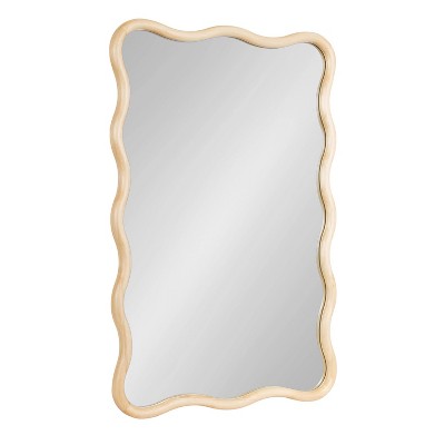 Kate & Laurel All Things Decor 24"x36" Talma Scalloped Rectangle Wall Mirror