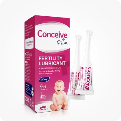 Conceive Plus Fertility Lubricant, For Trying To Conceive Couples, 8x4g Pre-Filled Applicators