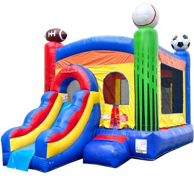 Pogo Bounce House Crossover Bounce House with Slide