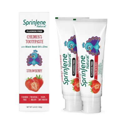 SprinJene Natural Kids' Toothpaste - Strawberry - 3.5oz