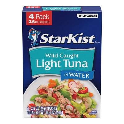 Starkist Chunk Light Tuna Water Pouch -10.4oz / 4pk