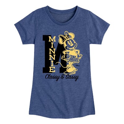 Girls' - Disney - Minnie Mouse Fitted Short Sleeve Graphic T-Shirt