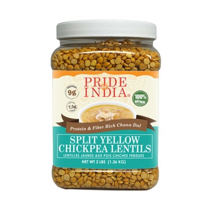 PRIDE OF INDIA Split Yellow Chickpeas (Chana Dal)