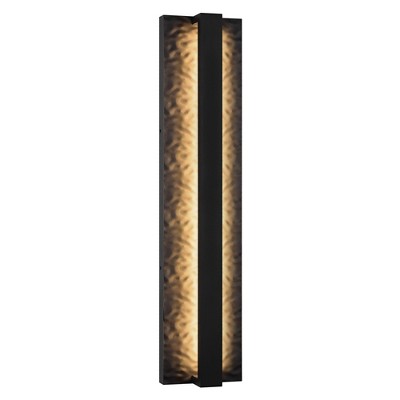 LamQee Modern Linear Outdoor Wall Lights Exterior Lighting Fixtures Outdoor Wall Sconce Outside Wall Mount Lights with Textured Surface
