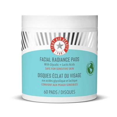 FIRST AID BEAUTY Gentle Exfoliating Facial Pads for Sensitive to Normal Skin - Fragrance-Free  - Ulta Beauty