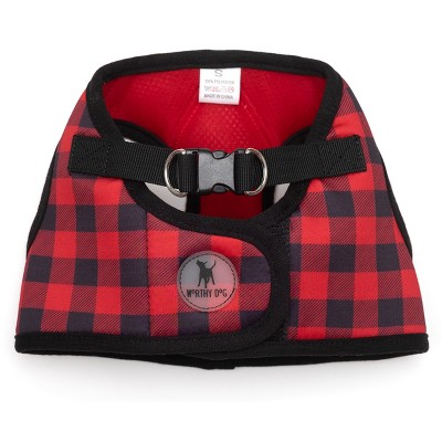 The Worthy Dog Buffalo Check Plaid Sidekick Harness Vest
