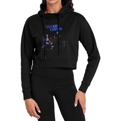 Vampire Diaries Tempted Cropped Hoodie Pullover Sweatshirt