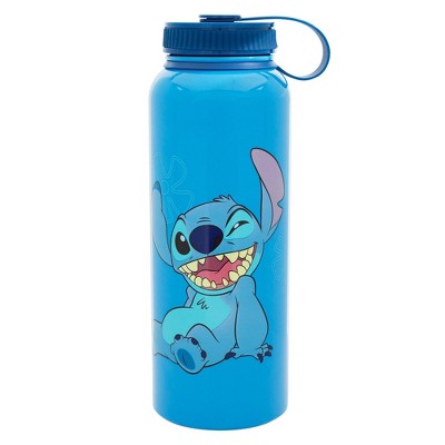 Silver Buffalo Disney Lilo & Stitch "Ohana Means Family" 42-Ounce Stainless Steel Water Bottle