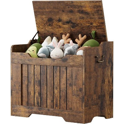 Storage Chest,Toy Chest for Boys Girls, Kids Wood Large Toy Box, Storage Bench with Hinge,Storage Trunk for Entryway, Living Room