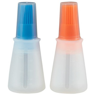 The Lakeside Collection Set of 2 Oil Bottle with Brush