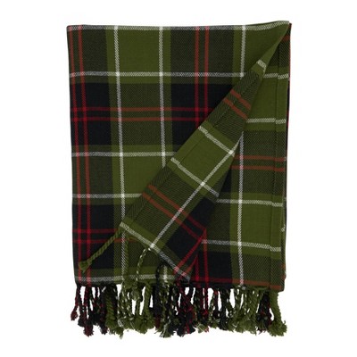 50"x60" Plaid Design Throw Blanket - Saro Lifestyle
