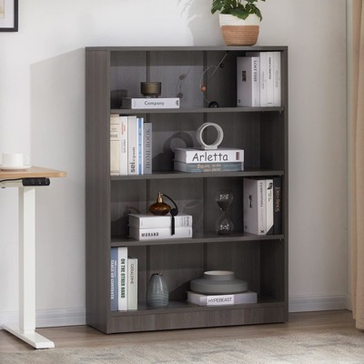 Kumasinova 48"/60" Book Shelves with Adjustable Storage Shelves,4/5-Tier Wooden Bookshelf for Bedroom&Living Room,Library Bookcase for Home Office