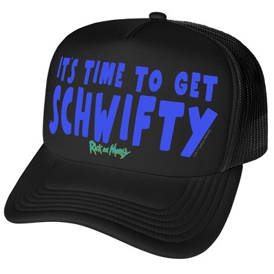 Rick and Morty Time To Get Schwifty Foam Trucker Cap Black