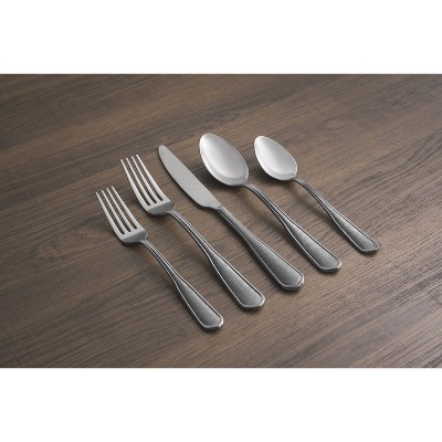 Cambridge Silversmith 20pc Hailee Rumble Flatware Set Black