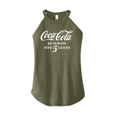 Women's - Coca-Cola - As Always Five Cents Graphic High Neck Tank