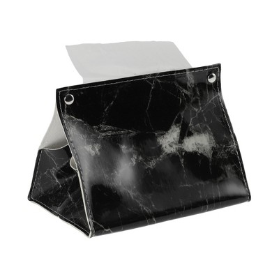 Unique Bargains Marble Pattern Tissue Box Cover 1 Pc