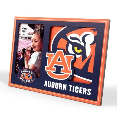 NCAA Auburn Tigers Logo 4"x 6" Picture Frame: MDF Rectangle Tabletop Display