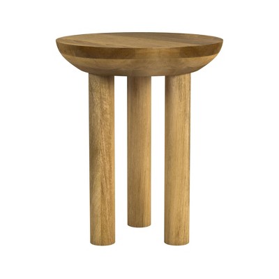 HomePop Mango Wood 3 Leg Side Table