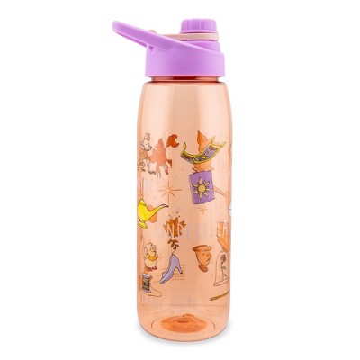 Silver Buffalo Disney Princess Icons Water Bottle With Screw-Top Lid | Holds 28 Ounces