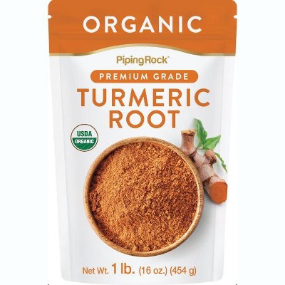 Piping Rock Organic Turmeric Powder | 1 lb Bag