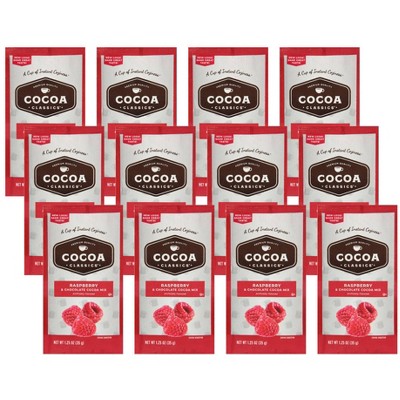 Cocoa Classics Chocolate Raspberry Cocoa Packet - Case of 12/1.25 oz
