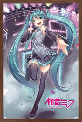 Trends International Hatsune Miku - Stage Lights Framed Wall Poster Prints