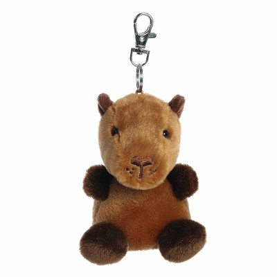 Aurora Mini Sid Capybara Palm Pals Adorable Clip-On Brown 4"