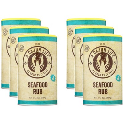 A Cajun Life Rub Seafood - Pack of 6 - 8 oz