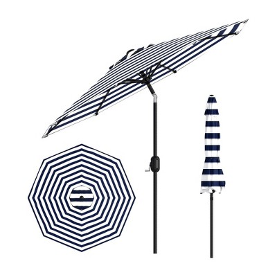 9FT Outdoor Patio Umbrella, Outdoor Table Umbrella, Market Umbrella, 6 Sturdy Ribs UV Protection Waterproof for Garden, Deck, Backyard, Pool