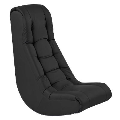 Factory Direct Partners Tufted Soft Rocker Kids' Accent Chairs Black