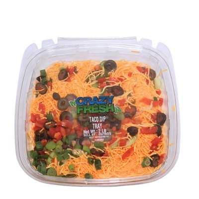 Crazy Fresh Taco Dip Tray - 2lb