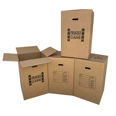 UBMOVE Kitchen Moving Boxes (4 Pack) Double Wall 18x18x28" Heavy Duty Boxes