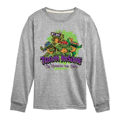 Boys' - Teenage Mutant Ninja Turtles Mutant Mayhem - Train Insane Long Sleeve Graphic T-Shirt