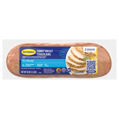 Butterball All Natural 98/2 Turkey Breast Tenderloins - 24oz