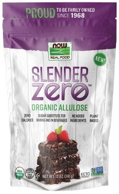 Slender Zero Organic Allulose by Now Foods  -  12 oz Powder