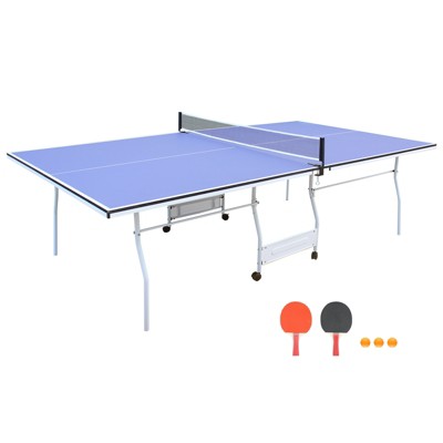 Dexmalle 9ft Mid-Size Table Tennis Table Foldable