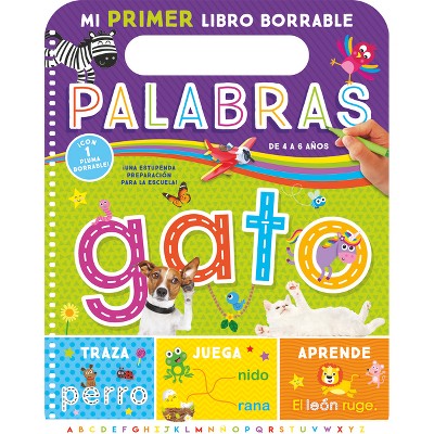 My First Wipe-Clean Book: Words (Spanish) - by  Kidsbooks Publishing (Spiral Bound)