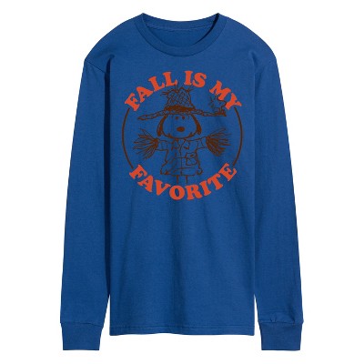 Men's - Peanuts - Fall Is My Favorite Long Sleeve Graphic T-Shirt