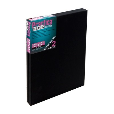 Practica Stretched Canvas 2 Pack - Black