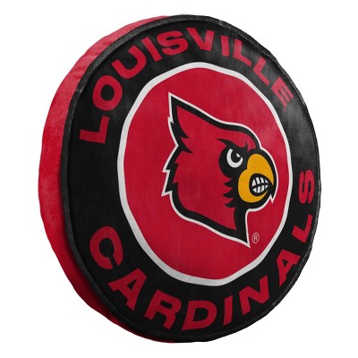 15" NCAA Louisville Cardinals Cloud Pillow: Sports Team Logo Plush
