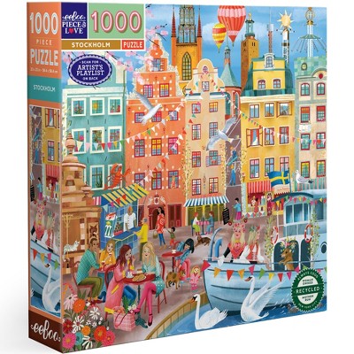 eeBoo Piece&Love: Stockholm - 1000 pc Puzzle