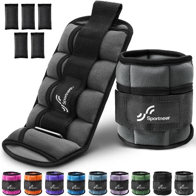 Sportneer Adjustable Ankle Weights for Women and Men 7 lbs/Pair Adjustable Leg Weights with Secure Straps