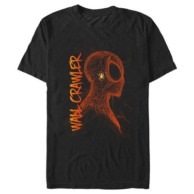 Men's Spider-Man Wall Crawler Side Profile T-Shirt