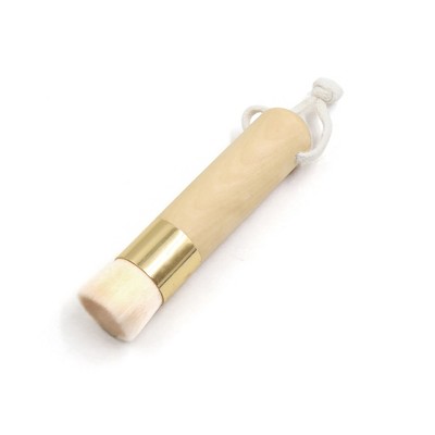 Unique Bargains Soft Wood Handle Blackhead Nose Pore Face Cleaning Washing Facial Brush Tools Beige 1Pc